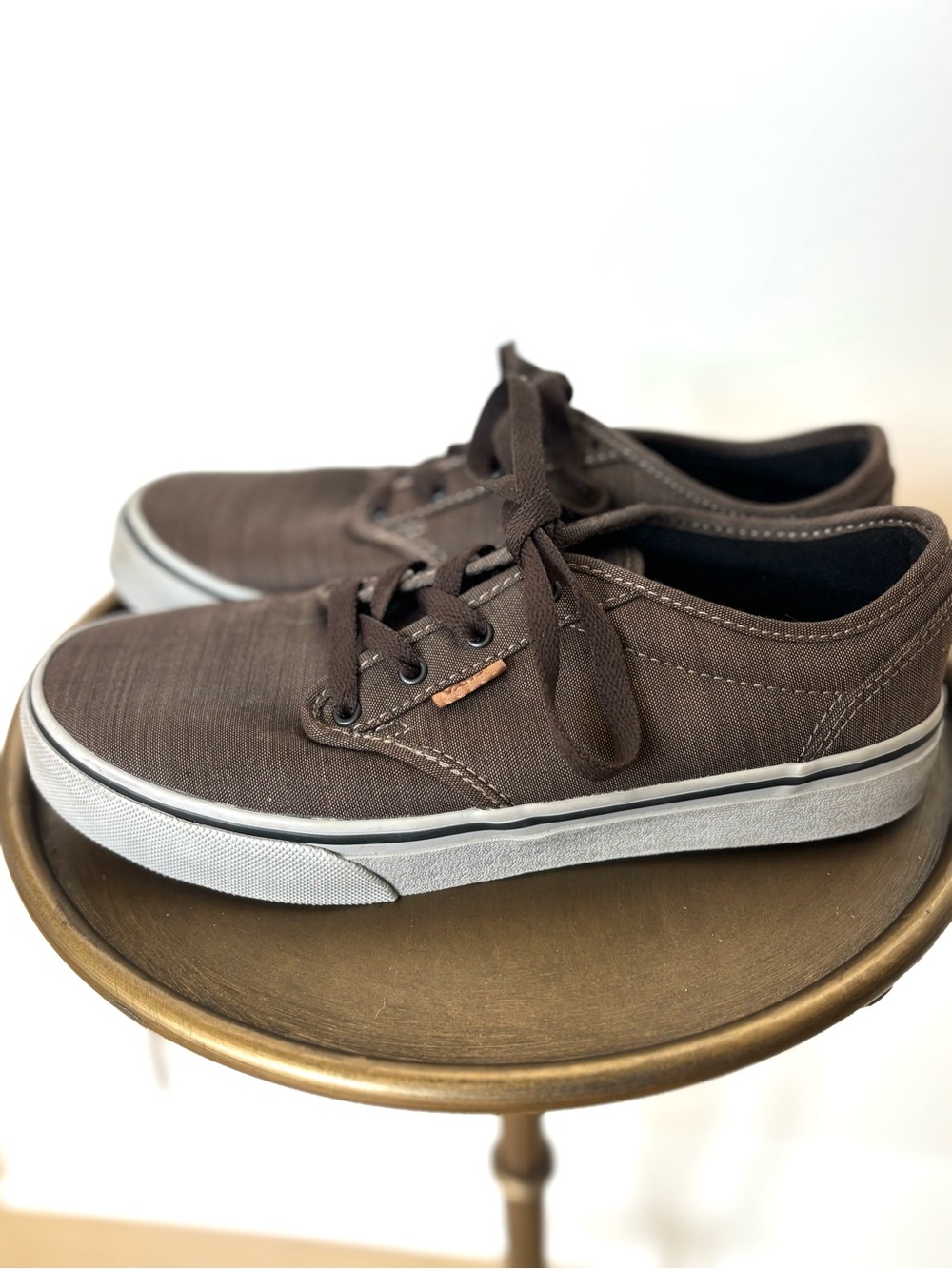 Vans Atwood Brown Canvas Sz 5.5 unisex